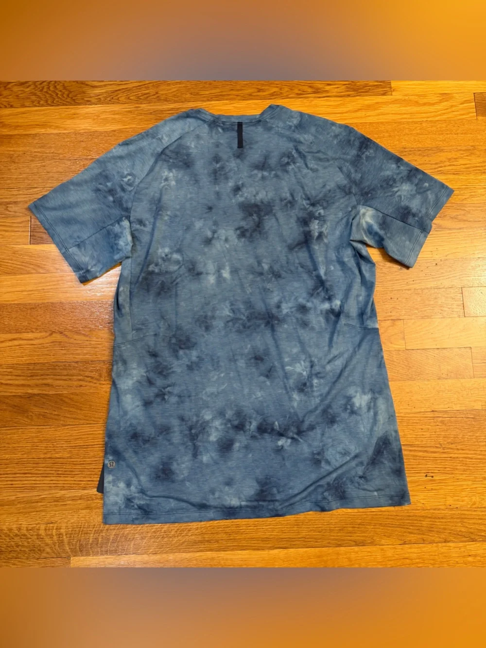 Lululemon Always Agile Short Sleeve Diamond Dye True Navy Chambray - Large NWT